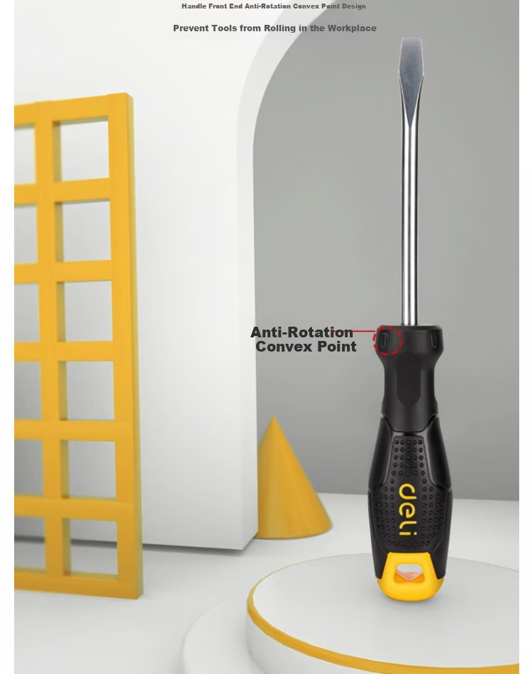 DELIGONGJU Deli Plastic Handle Flat Screwdriver 6x150mm DL6261501 (Random Delivery of New And Old Products) 11