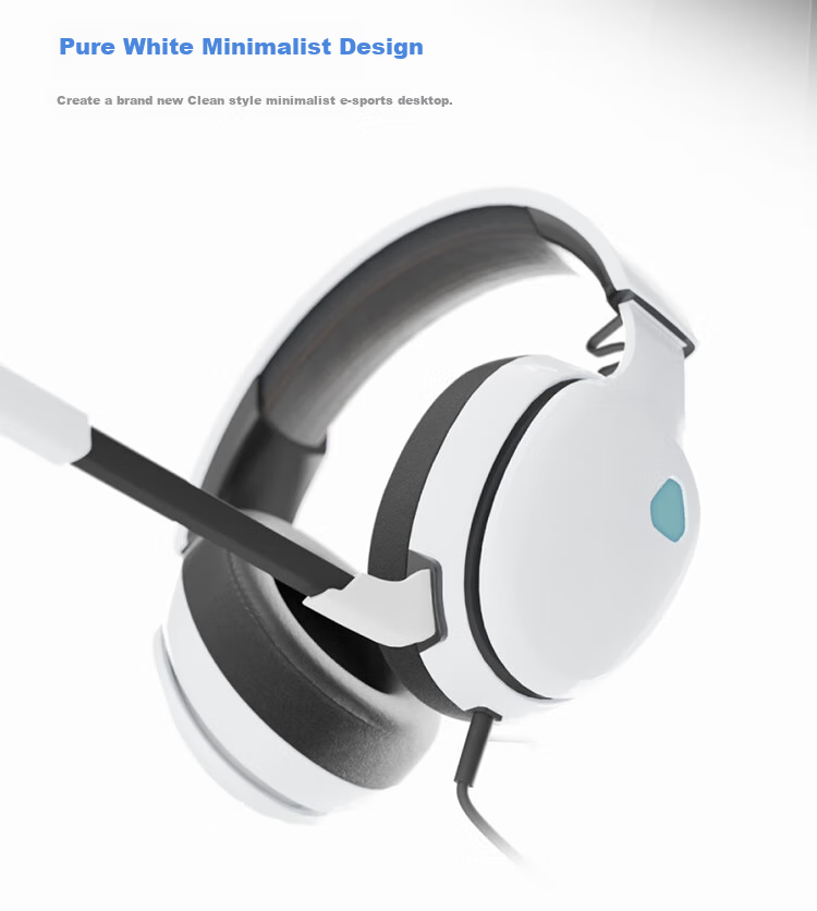 COLORFIRE Rainbow Computer Headphones Over-Ear Wired Gaming Headset USB Esports Headset with Mic and Inline Control for PUBG Delta Operation CS Valorant S2 Black 3