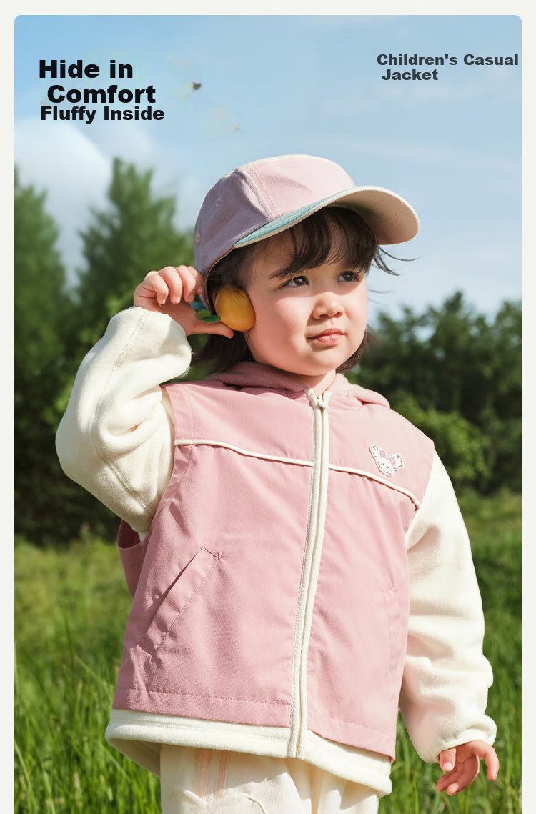 BALABALA Children's Outerwear Baby Jacket Kids' Coat Boys Girls Clothing Autumn Wear Faux Two-Piece Cute 208325105212 2