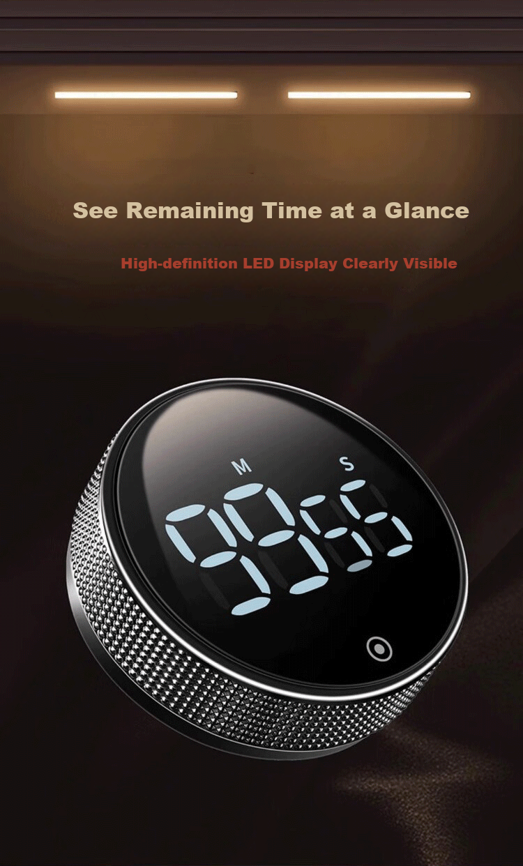 PAKCHOICE Kitchen Timer, Electronic Visual Timer, Magnetic Multi-Functional Time Management Tool for Children And Students 8
