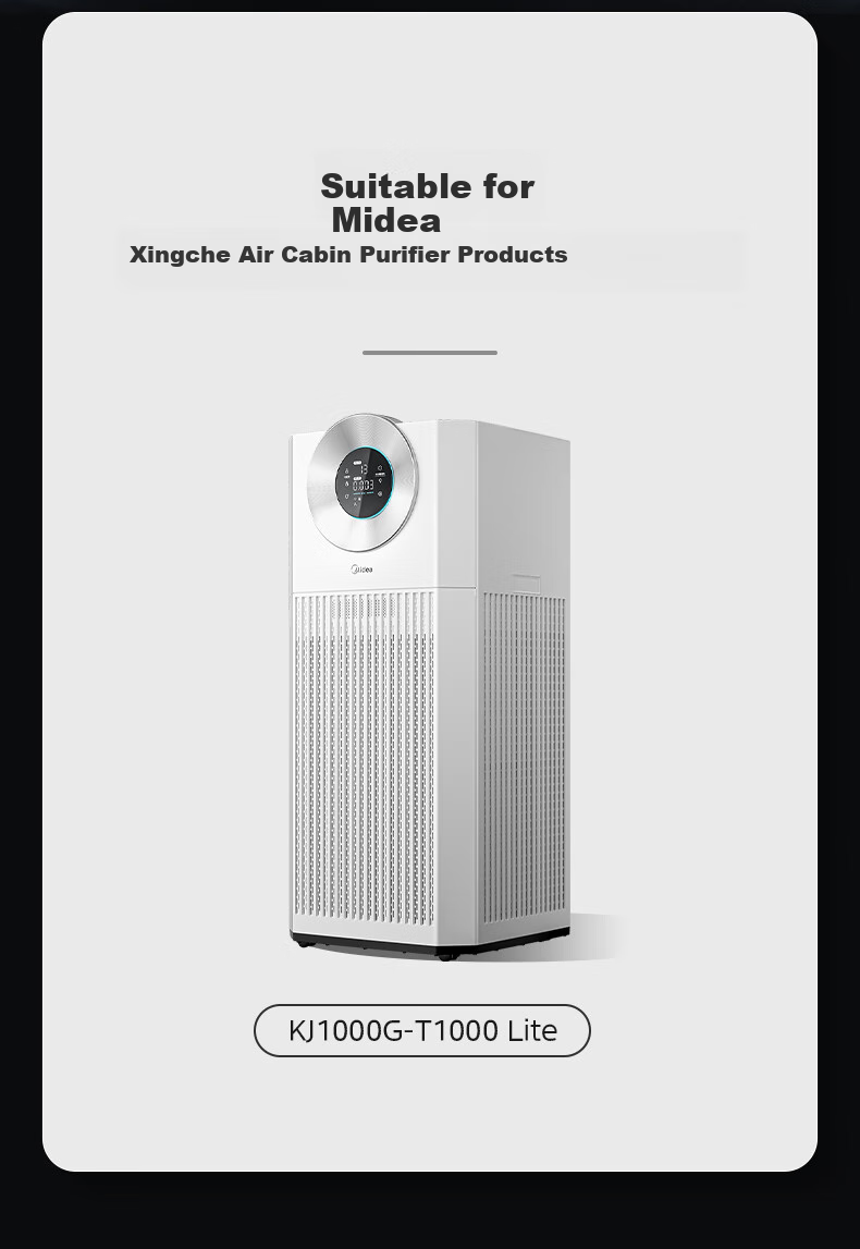Midea [Original Genuine Product] Air Purifier Filter, Removes Formaldehyde And Smog Particles, T1000 Lite Filter Net FC-100T1 [Accessory] 2