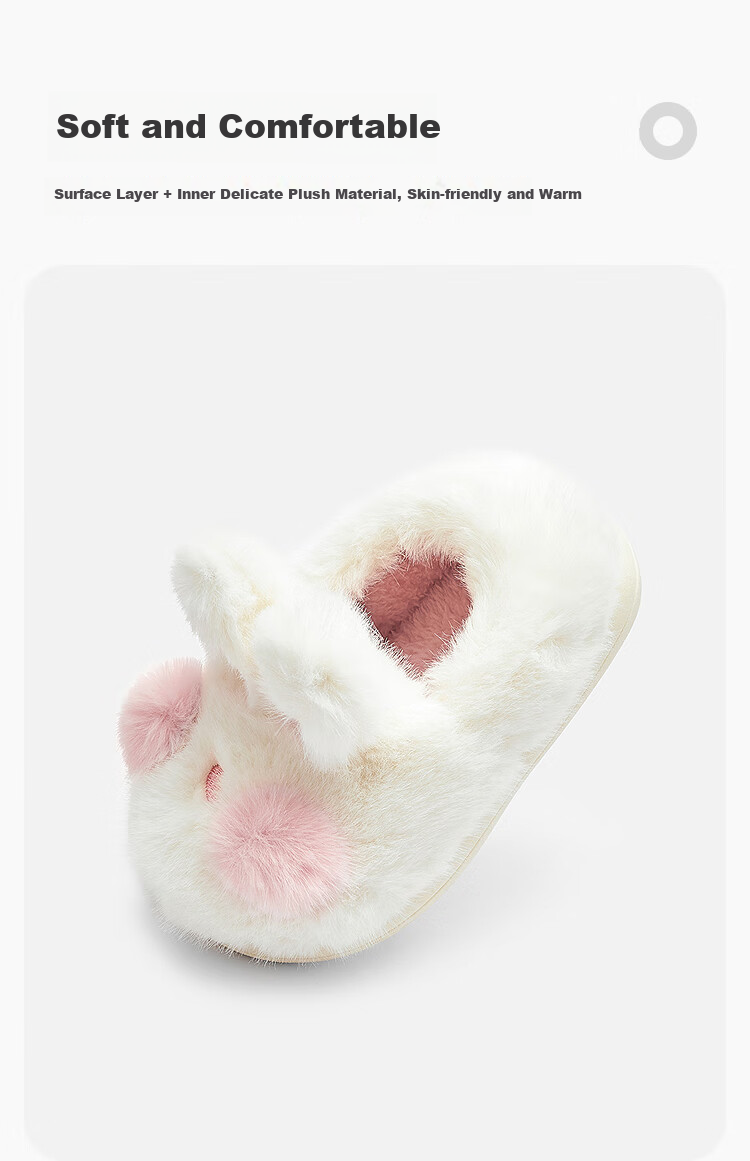 BALABALA Children's Cotton Slippers for Boys And Girls, Baby Home Shoes with Heel Covers, Autumn And Winter Cotton Shoes, Animal Design, 208425141227 11