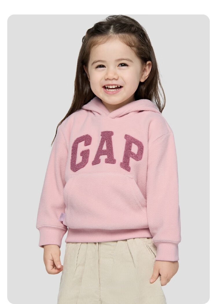 GAP Kids Unisex Autumn Logo Fleece Hoodie 804638 8