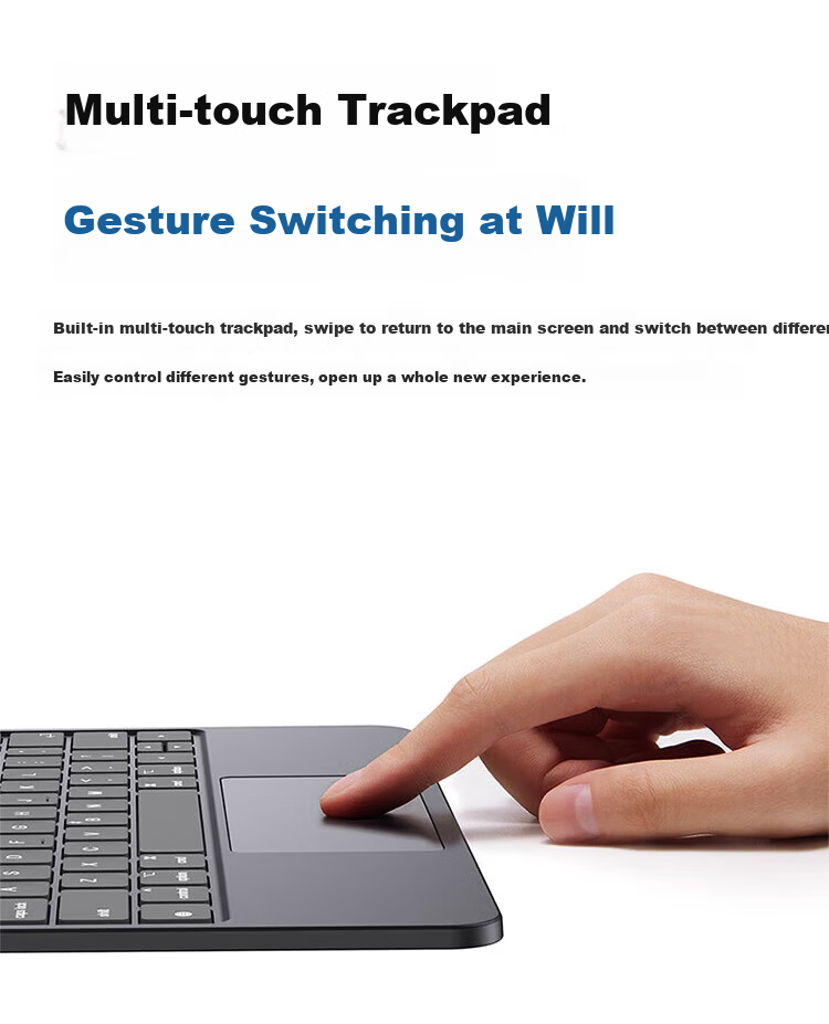 COOLSTART Magnetic Floating Keyboard Case for Apple IPad 12th/11th Gen/A16/10th Gen, Compatible with 11/10.9-Inch IPads, Protective Cover And Stand, White 13