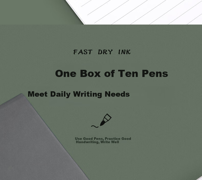 Deli Oriental Calligraphy Small Regular Script Elegant Brush Pen for Line Drawing Practice, Cangcang Color Soft Tip Calligraphy Brush for Students And Adults, Signature Practice And Invitation Writing Pen, 6 Pens/box DF8S 12