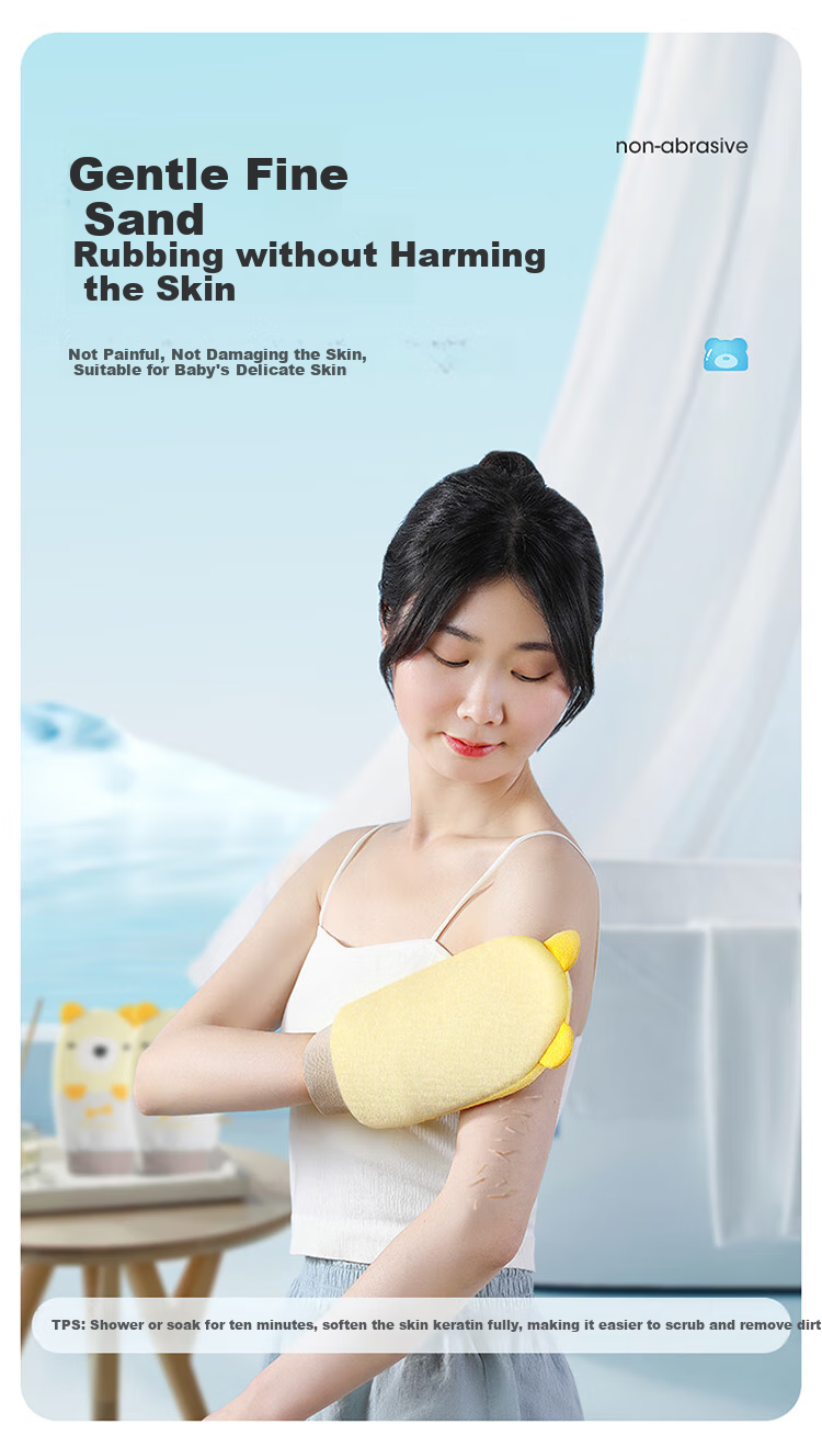MARYYA Exfoliating Washcloth for Men And Women, Adult Back Scrubber, Thickened Bath Towel for Removing Dead Skin, Powerful Back Scratcher, 2-Pack 3