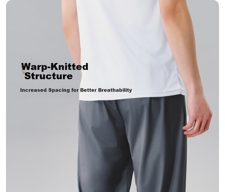 JD Original Men's Quick-Dry Sports Pants, Casual Trousers, Spring And Summer Men's Running Fitness Breathable Sweatpants, Training Pants for Men, Gray 2XL 10