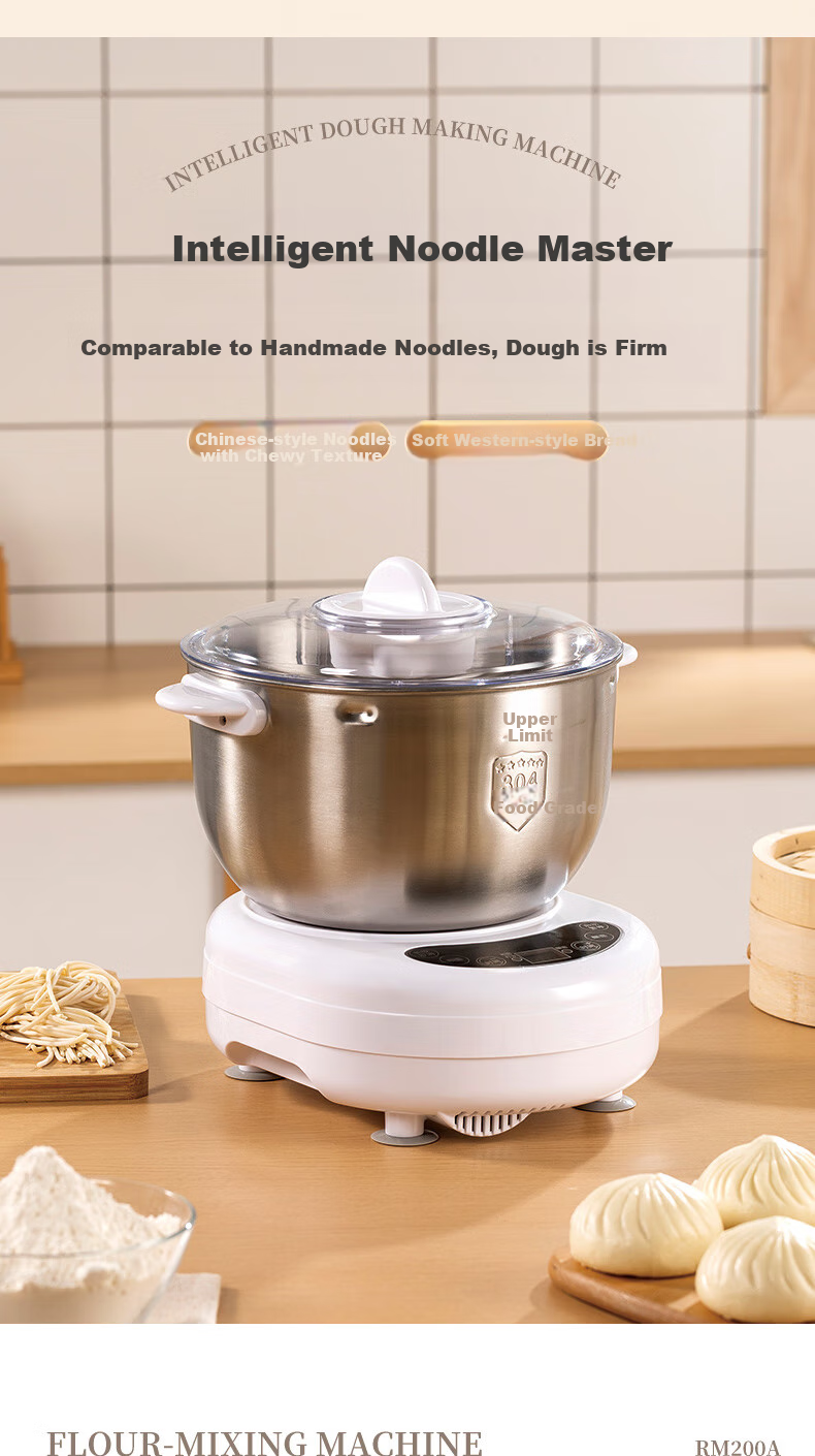 Royalstar Home Automatic Dough Mixer, Kneading Machine, Small Timerless Unattended Dough Mixer, Fermentation All-In Machine, Smart Bread Flour, 7 Liters, RM200H 1