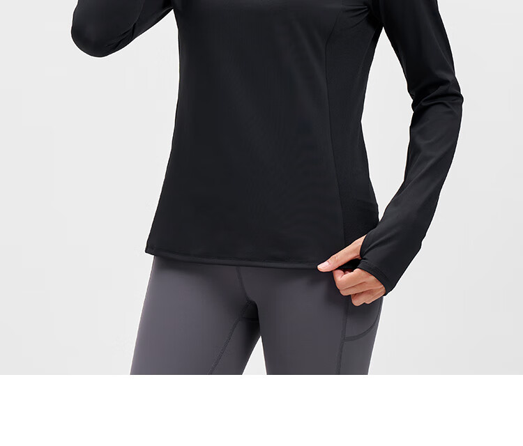 Xtep Men's Quick-Dry Long Sleeve Sports Shirt with Half-Zip, Breathable Fitness Running Outdoor Top 84