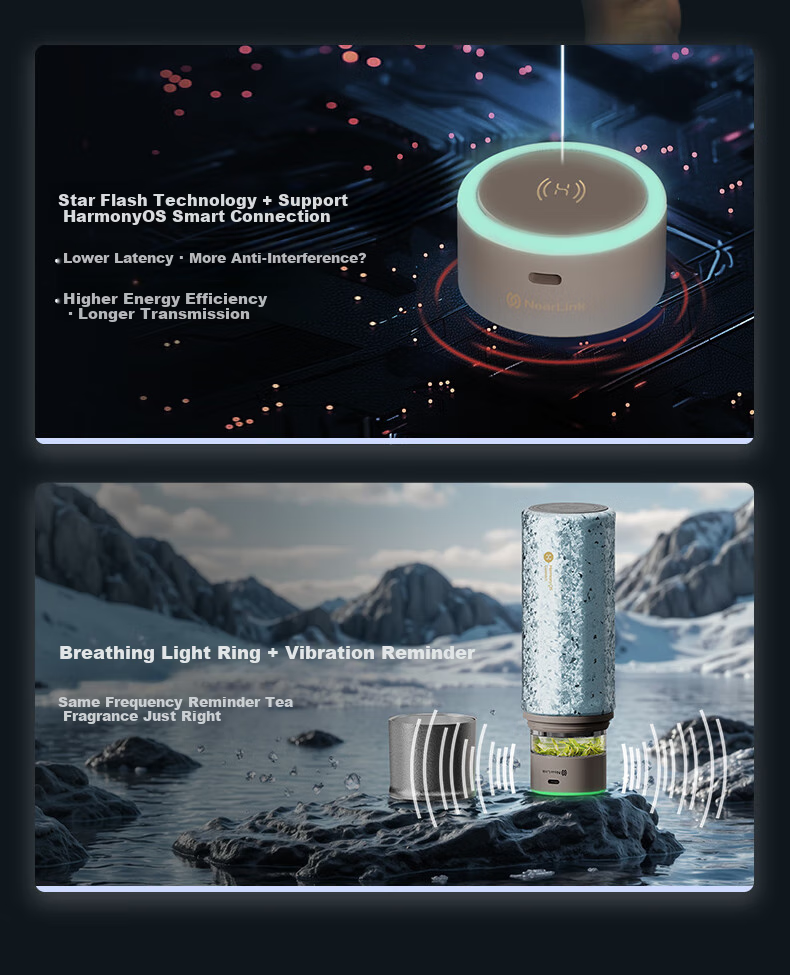 Hongmengzhixuan Titanium Cup AI Smart Star-Shine Tea Infuser Mug, Pure Titanium Insulated Tumbler, Large Capacity Water Bottle for Men And Women, Gift 10
