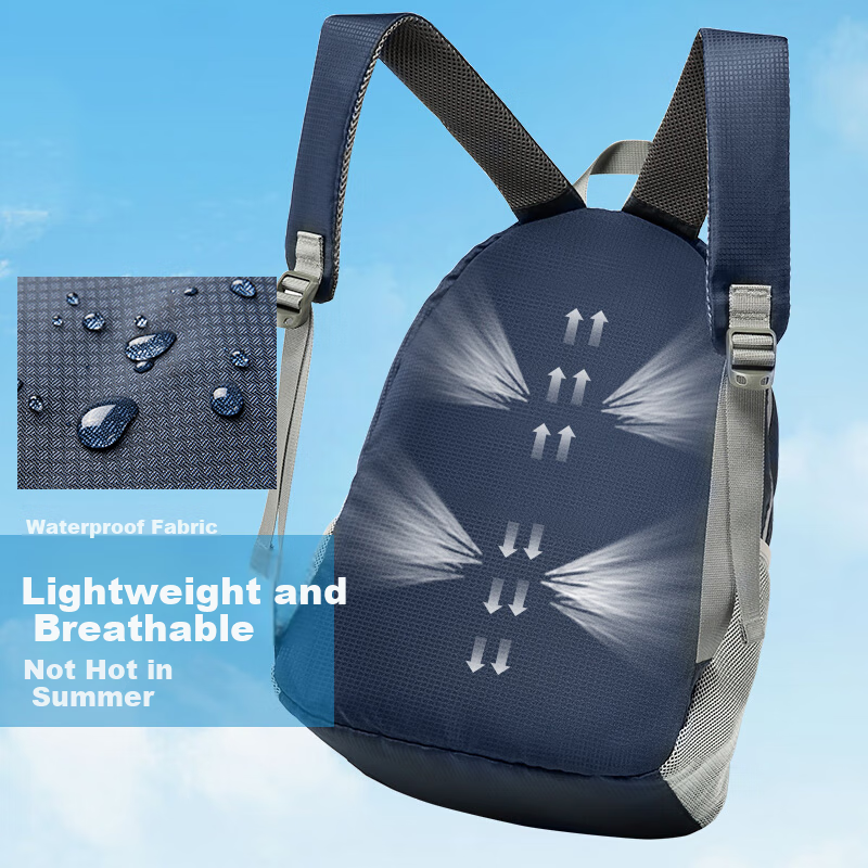 GOLF Foldable Backpack for Men And Women, Laptop Bag, School Bag, 14-Inch Lightweight Outdoor Travel Bag, Hiking Sports Backpack