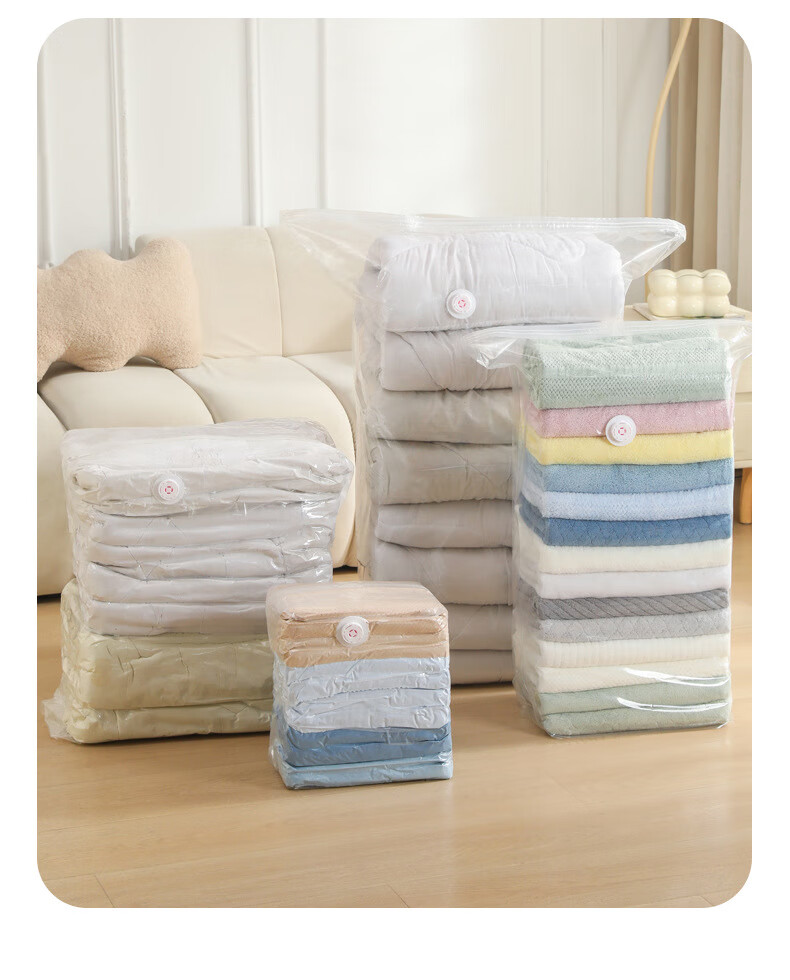 Bonny Home 3D Vacuum Compression Bags for Bedding and Clothing, Large Size, Pack of 3 14