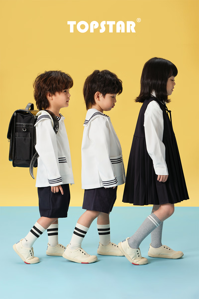 TOPSTAR Kids Canvas Shoes 26 Spring New Girls Kindergarten Indoor Shoes Boys White Soft Sole Sneakers Beige 27 14