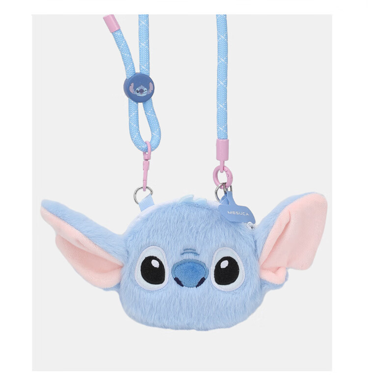 Disney Phone Lanyard Bag, Small Coin Purse, Cartoon Plush Earphone Holder, Phone Crossbody Strap 24