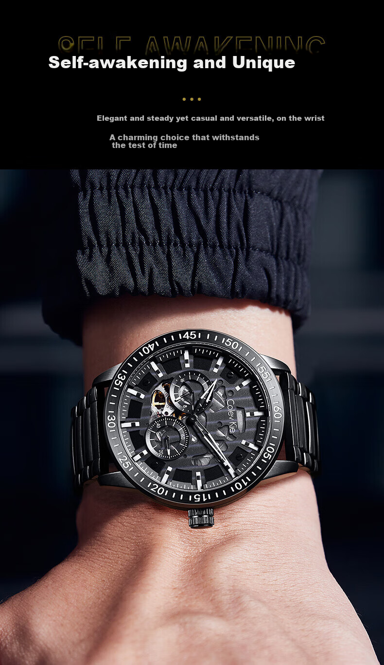 Colevkie Men's Watch, New 2026 Model, Brand Fully Automatic Mechanical Watch for Men, Waterproof, Top Ten Birthday Gift 4