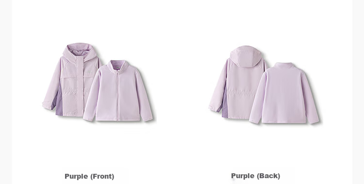 BALABALA Children's Clothing Cotton Jacket for Boys And Girls, 2026 New Spring Water-Repellent Coat, Warm Padded Outerwear, Fashionable 42