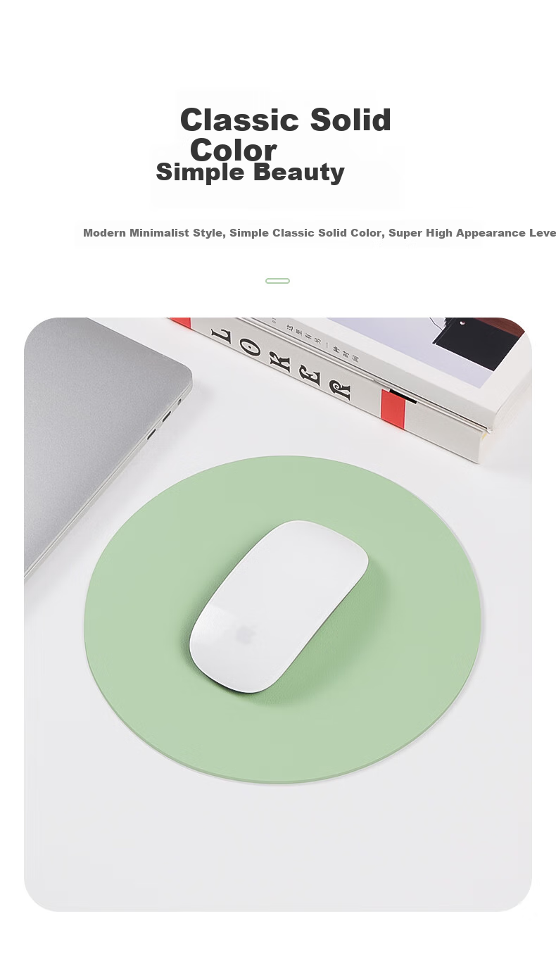 DiyiGongfang Rectangular Mouse Pad, Solid Color Simple Small Size, Instagram Style Laptop Pad, Leather Mouse Pad, Waterproof And Dirt-Resistant, Office Fresh Style for Girls And Boys, Dual-Sided Double Color Mouse Pad 6