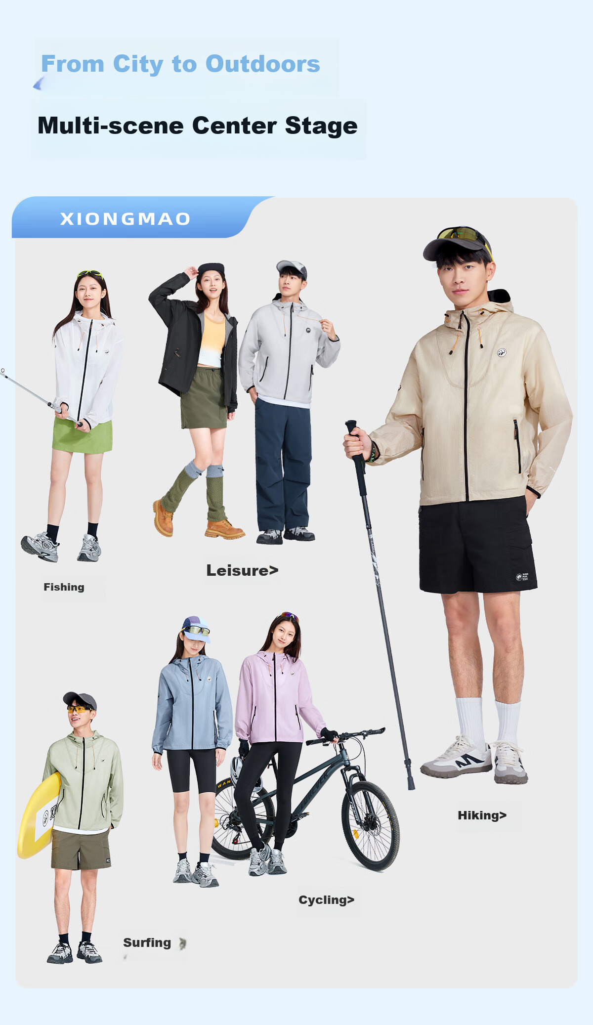 Xiongmao Luotuo Series Outdoor Sun Protection Clothing, Water-Repellent, Cool-Feeling Sun Protection Garment for Men And Women, Spring And Summer Jacket R139E,M 11