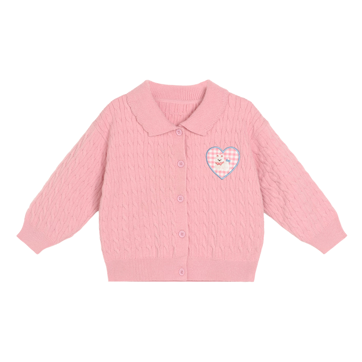 LUSON Little O Dad Baby Girls' Sweater Cardigan 2025 Autumn New Baby Knitted Warm Stylish Jacket