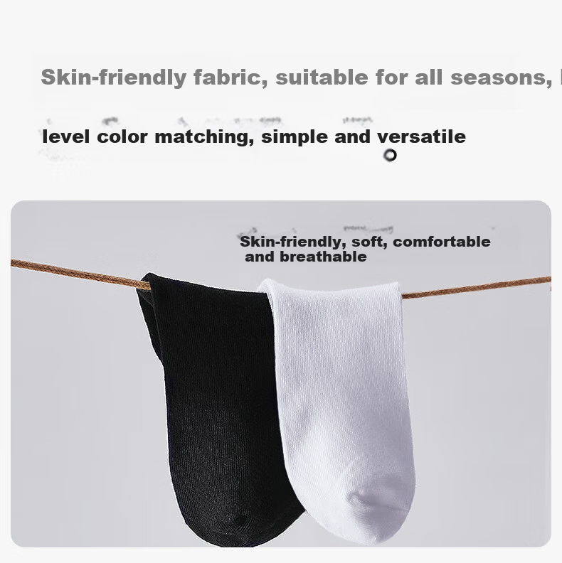 Briars Disposable Women's Mid-Calf Socks, No-Wash Daily Disposable Antibacterial Breathable Socks, Sports Socks, White, 20 Pairs 8