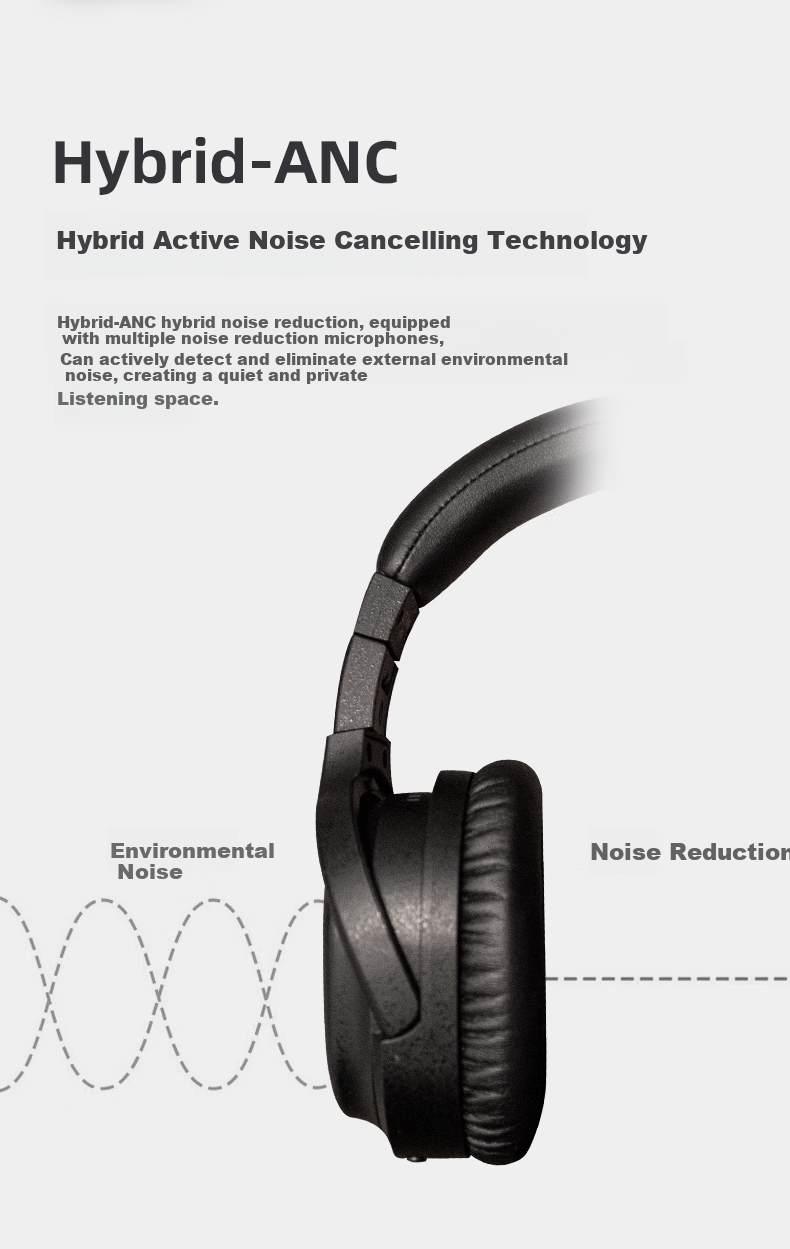 FINAL UX3000 SV Active Noise-Cancelling Headphones with Bluetooth, Stable Connectio 2