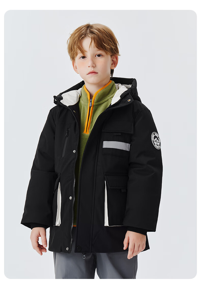 SNOWFLYING Kids Down Jacket Boys Girls Winter Thick Warm Pink 170 15