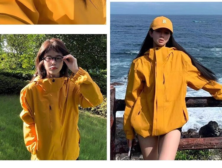 ROMON 3-in-1 Men's Outdoor Jacket Hooded Coat Women's Couple Mountaineering Red L 1