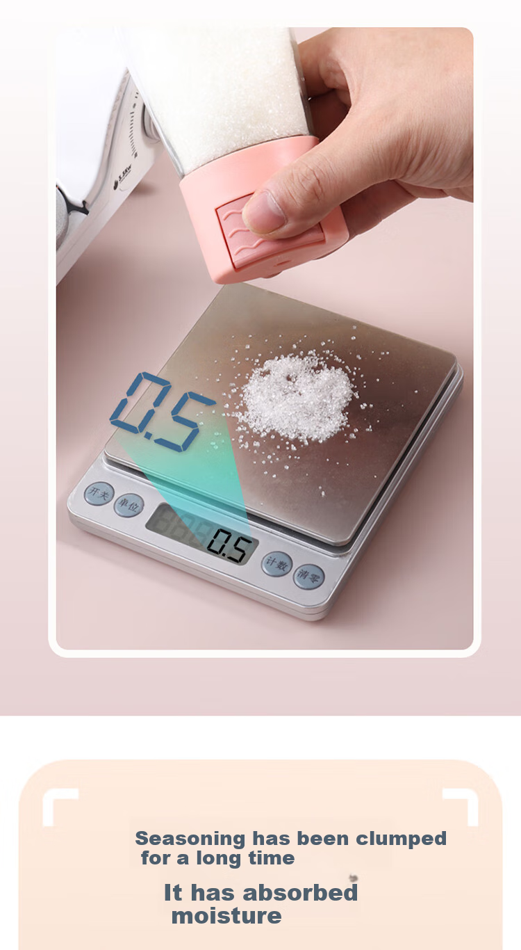 BJ Measuring Salt Bottle, Seasoning Bottle, Spice Jar, Kitchen Controllable And Measurable Salt Container, Sealed Moisture-Proof Salt Control Bottle 2