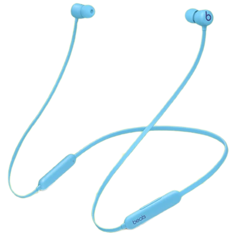 Beats Flex Bluetooth Wireless In-Ear Headphones [Qixi Gift] Neckband Earphones with Microphone for Calls, Compatible with Apple And Android Devices, Flame Blue