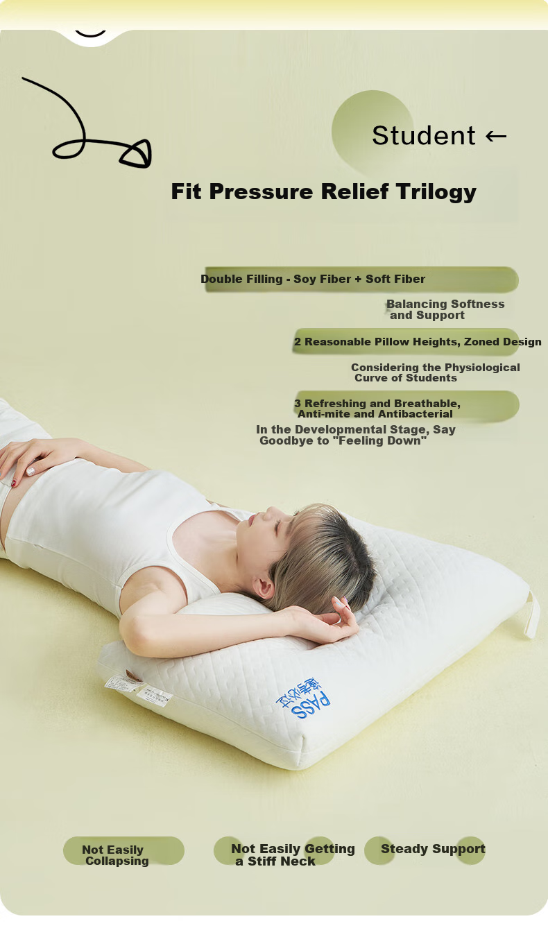 BEYOND Home Textile Student Dormitory Pillow Core, Breathable And Soft Children's Pillow Core, Student Pillow, Single Pack, Shuxiang 48*74cm 4