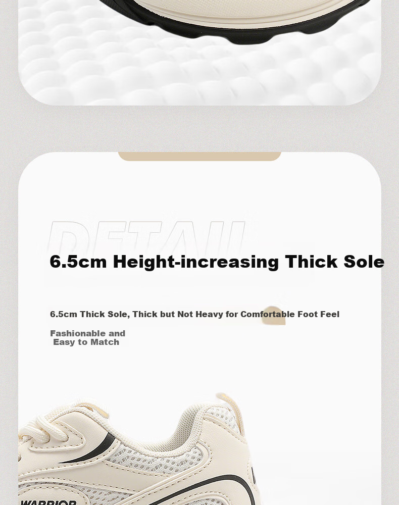 Huili Official Women's Shoes, 2026 Summer Dad Shoes for Women, Breathable Sneakers, Fashionable Trendy Footwear, Silver Gray And Black, Size 38 4