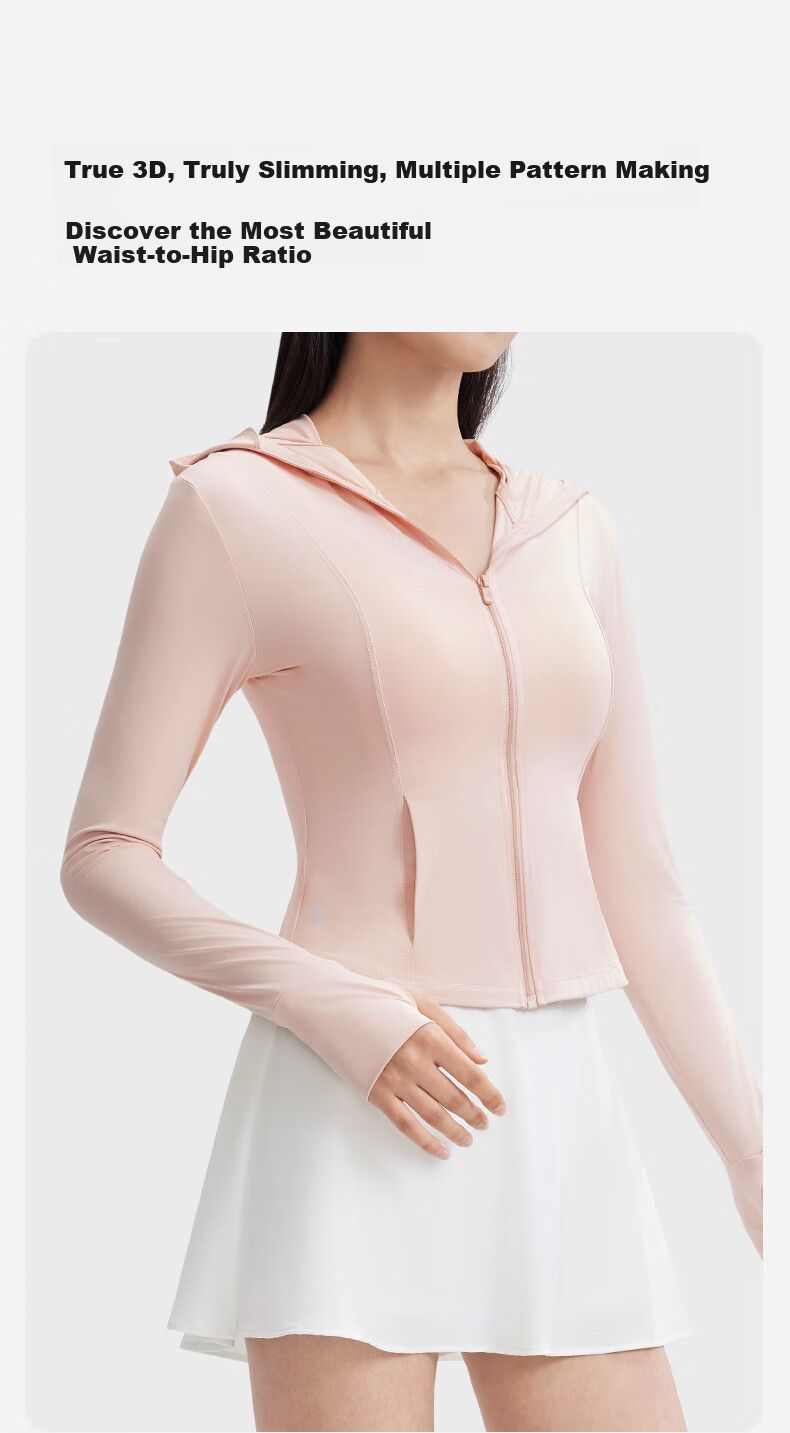 KAZUKOIN [Brim Style] Slim Sun Protection Jacket for Women, Summer Cool-Feeling Coat, New Ice Slim Waist Sun Protection Clothing 12