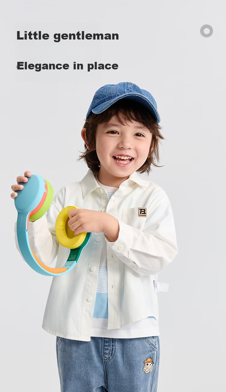 BALABALA Children's Long-Sleeve Shirt, Parent-Child Outfit, Autumn 2025, All-Cotton Brushed Fabric, Loose-Fitting, Skin-Friendly, 208325102202 1