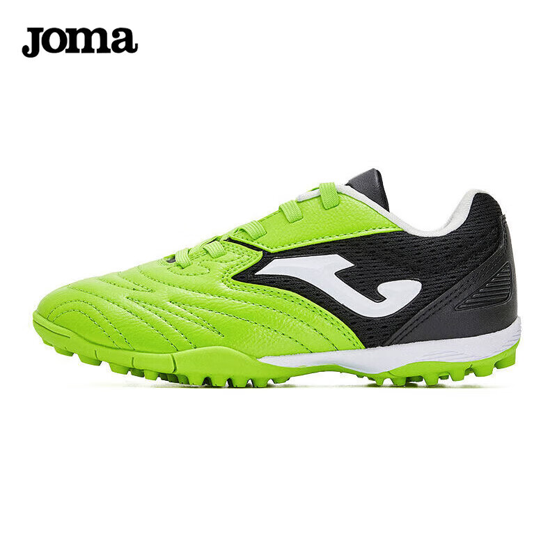 JOMA Kids Soccer Shoes TF Turf Studs Youth Primary School Training Sports Shoes Green/Black Size 37