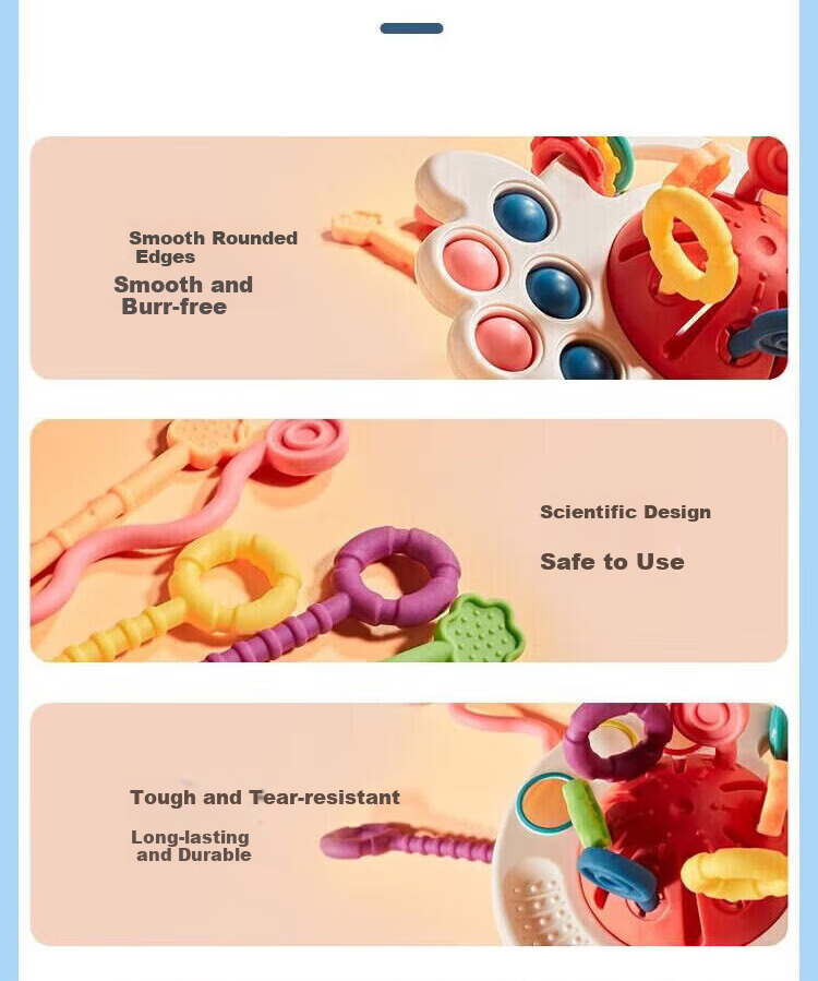 COOKSS Baby High Chair Toy 0-1 Year Old Infant Suction Cup Spinning Rattle Educational Early Learning Toy for 6+ Months 14