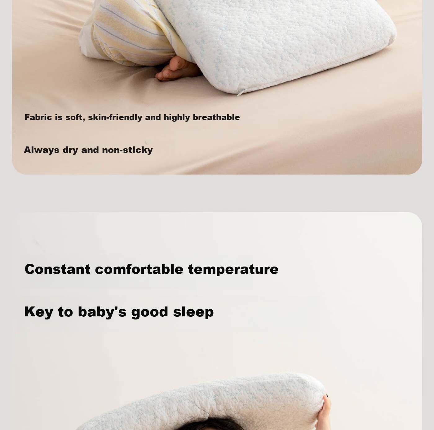 Fessura Pillow for Children's Nap, Memory Foam Pillow, Skin-Friendly And Breathable with Pillowcase, Suitable for Student Dormitory And Home Use, Antibacterial And Anti-Mite 5