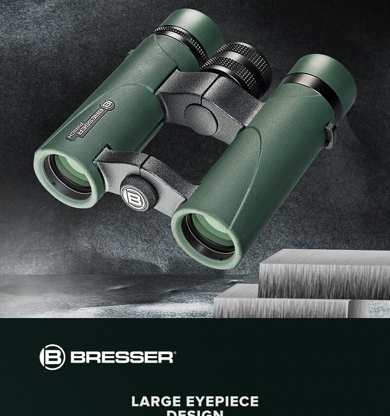 Bresser Germany Bresser Journey 8x42 High-Power Nitrogen-Filled Waterproof Binoculars for Birdwatching and Performances, Smartphone Compatible 3