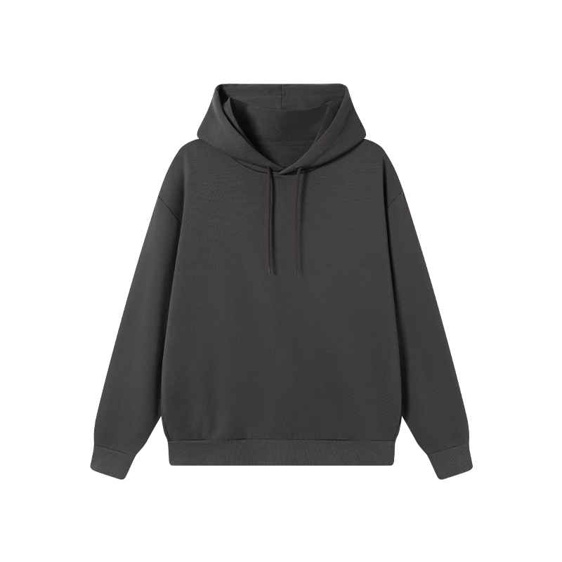 JD Original Pure Cotton Hooded Sweatshirt for Men, New Spring And Autumn Jacket, Men's Clothing, Base Layer T-Shirt, Ultimate Gray, Size L