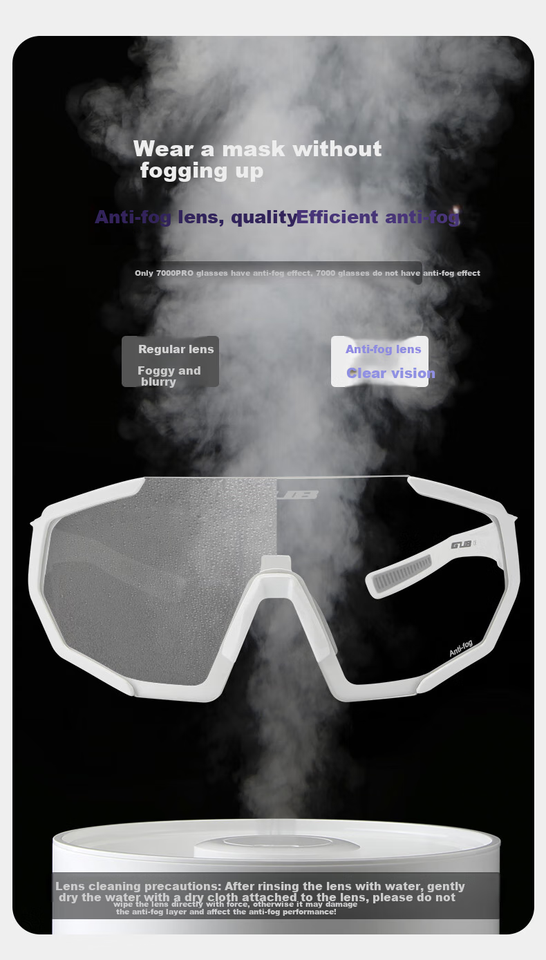 GUB 7000 Cycling Glasses, Photochromic Day And Night Use, for Men And Women, Outdoor Sports Protective Eyewear, Road Bike, Myopia, Windproof And Sand-Proof 5