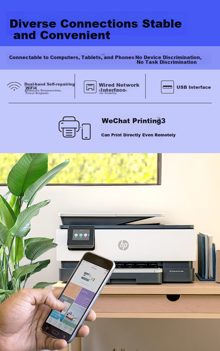HP 8120 All-In Color Multifunction Printer (High-Speed Duplex Printing, WeChat Printing, Star Model) 5