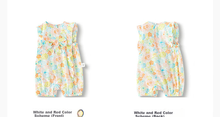 BALABALA Baby Romper, Infant Onesie, Girls' Crawling Suit, Summer 2025 Collection, Sweet And Stylish, Cute And Adorable, 208225120002 2
