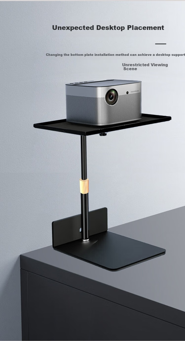 Zhiying Projector Home Stand, Recessed Hidden Tray, Bedside And Desktop Dual-Use Wall-Mounted Tray, Cloud Platform Storage Rack, No Drilling Required, Suitable for Xiaomi, Jmgo, Xiaoming 7