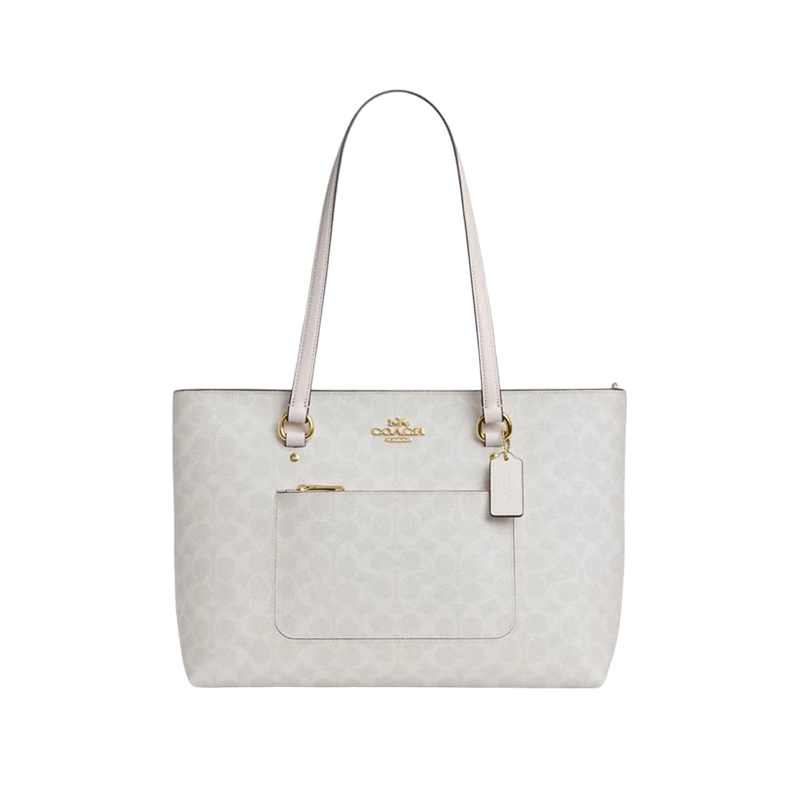 COACH Station Classic White Shoulder Tote Bag CCD69 Gift