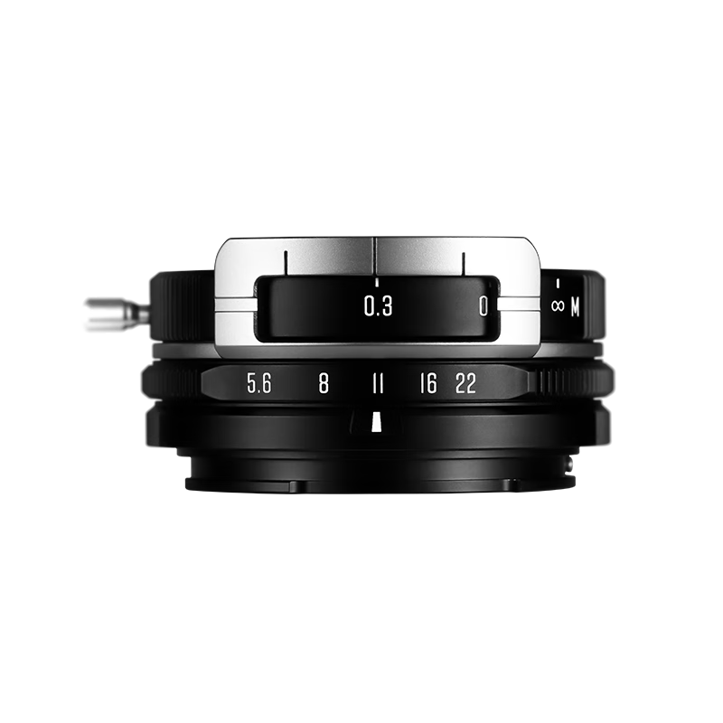 Brightin Star 10mm F5.6 Pro Ultra Wide Angle Pancake Fisheye Lens for Fuji X Mount Silver