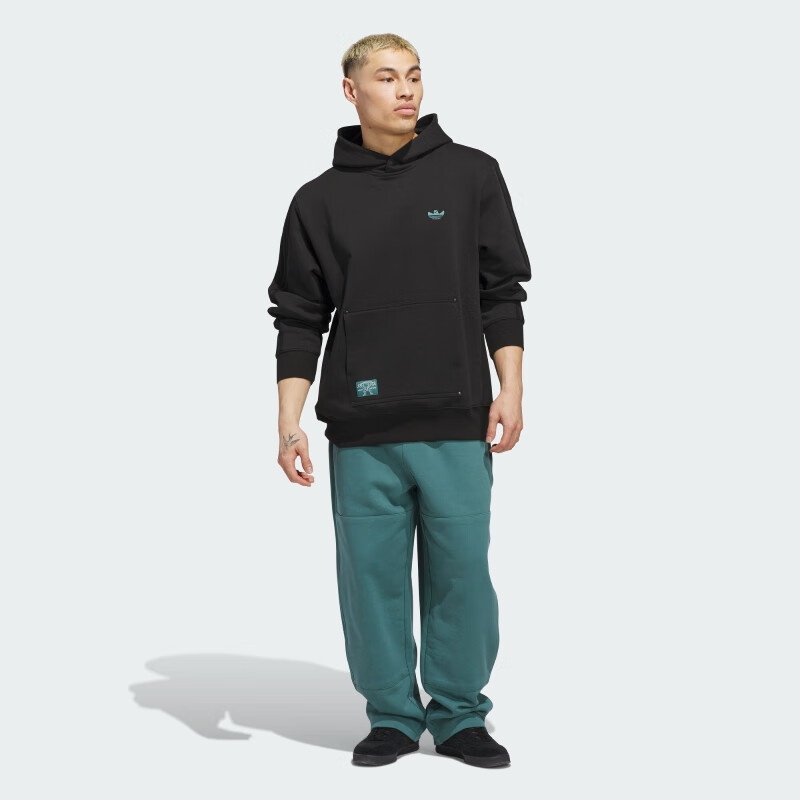 Adidas Trefoil Series, Men's SHMOO H HOOD Hooded Sweatshirt JX5445, Black, M 5