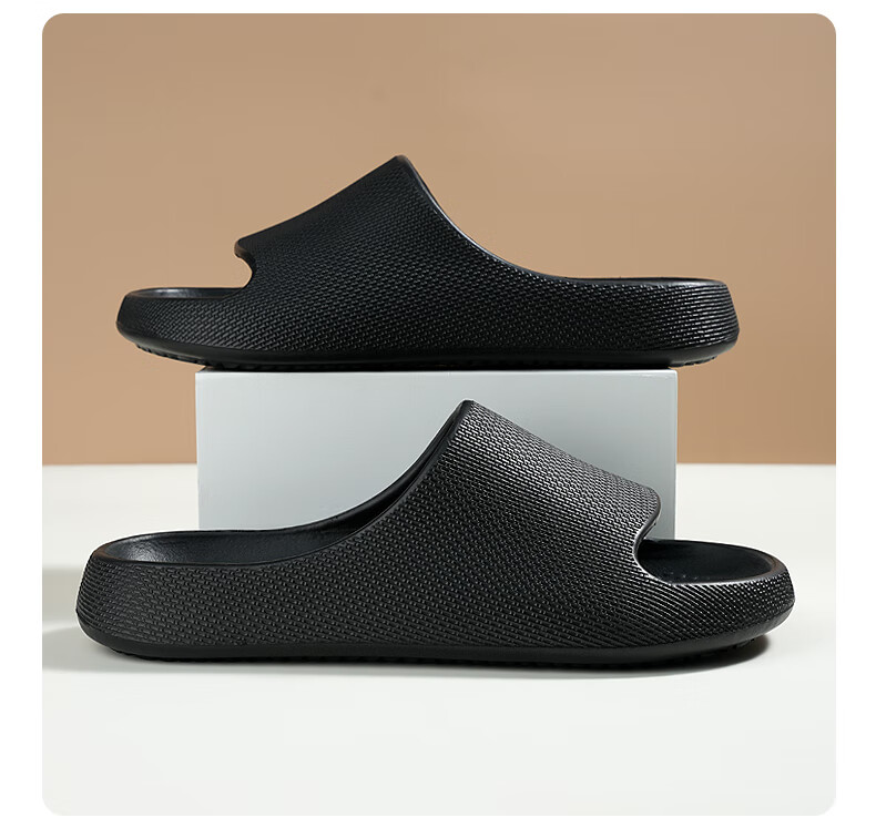 CARTELO Men's Slippers Indoor Bathroom Shower Flip Flops Black 42-43 Model 1609 4