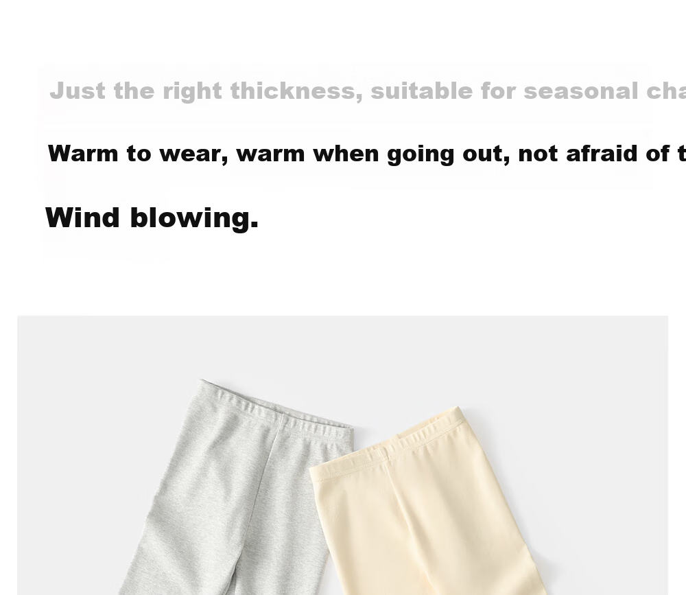 Beitaisi Girls' Leggings Socks, Spring And Autumn New Style, Children's Outdoor Wear, Soft High-Elasticity Skin-Friendly Breathable Baby Long Pants 10