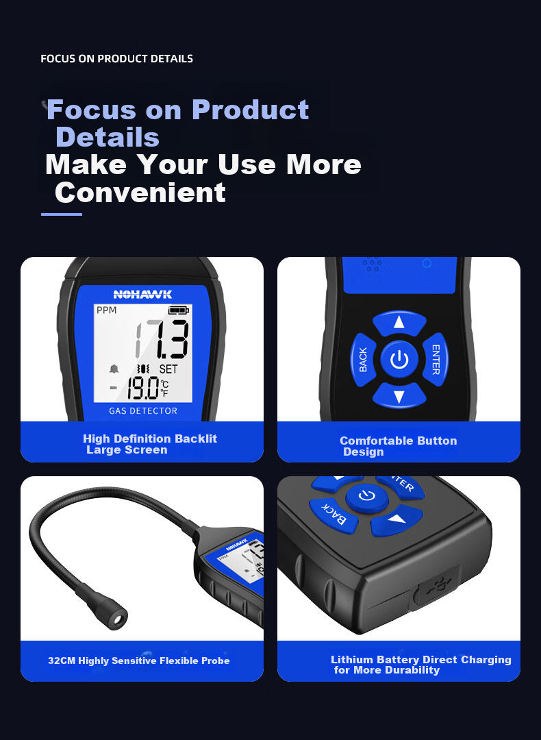 Nohawk Air Conditioner Refrigerant Leak Detector, Freon Leak Tester, Automotive Repair Refrigerant Leak Detector, Household Refrigerant Leak Tester 12