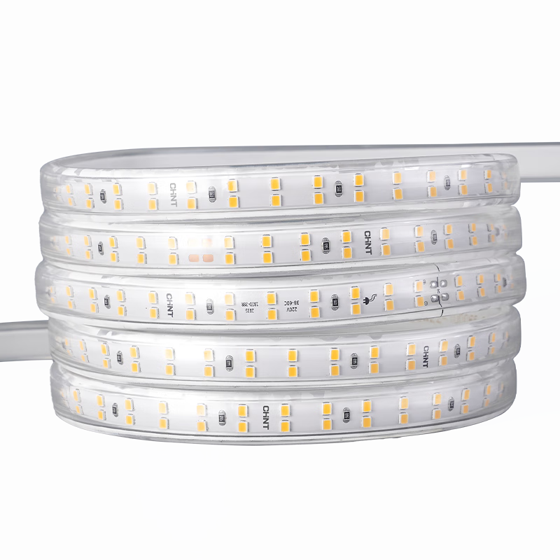 CHNT Outdoor Waterproof Golden Yellow LED Strip Light Roll Super Bright LED Light Bar Commercial Garden Landscape Lighting IP65 Engineering Strip 180 LEDs - 100m Golden Yellow Light