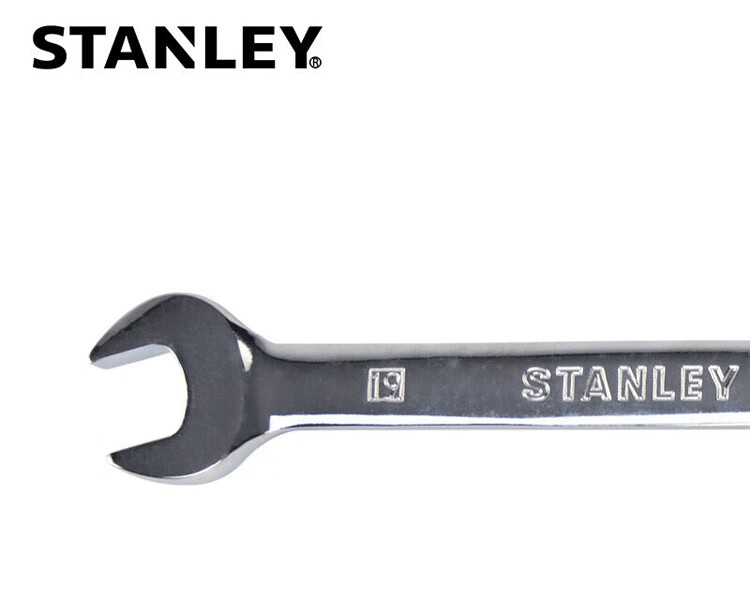 STANLEY Heavy-Duty Precision Polishing Dual-Purpose Long Wrench, Plum Blossom Open-End Wrench, Metric Fixed Wrench for Mobile Phone Repair, 15mm 85-665 8